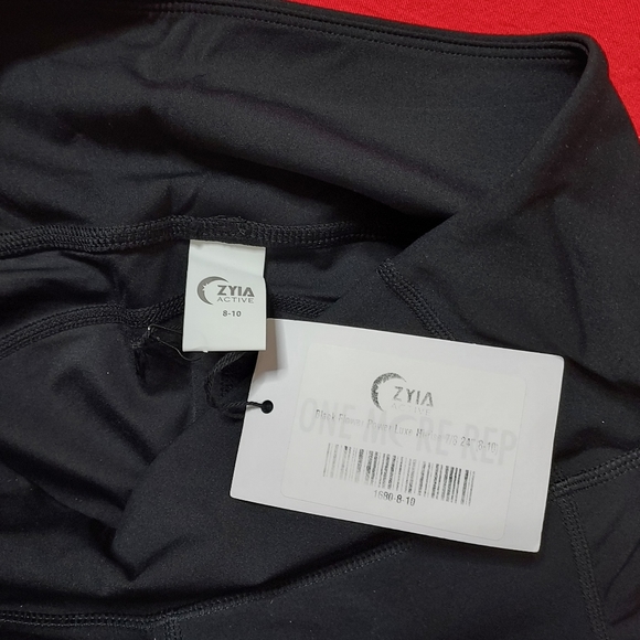 Zyia Black Brilliant High-rise sizes 10 leggins - Picture 3 of 4